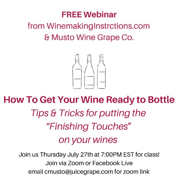 Free Online Winemaking Class