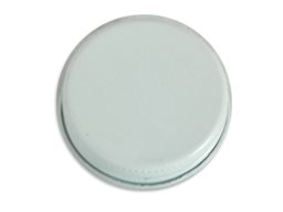 Cap, Metal, White, 38m