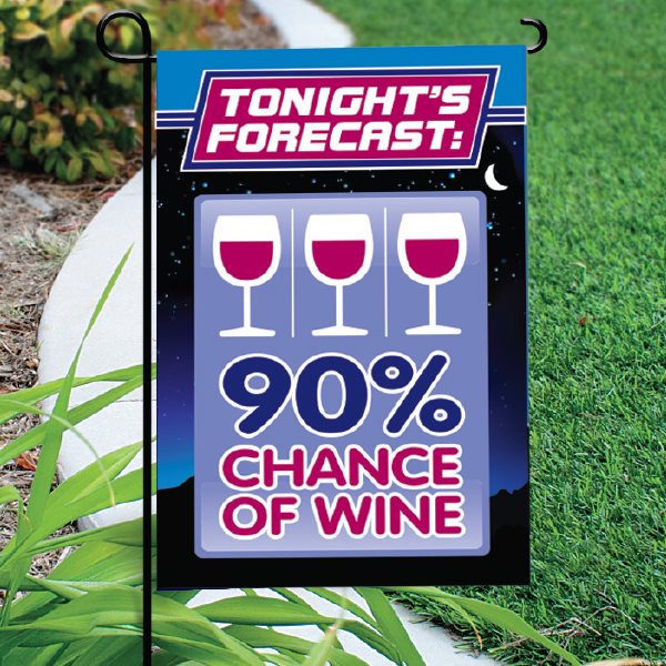 Chance of Wine Garden Flag