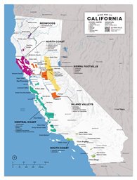 Wine Folly Poster, California Wine Map Print