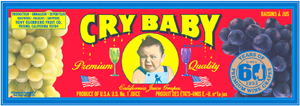 Guerriero Vineyards Cry Baby Label